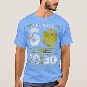 60 år gammal tennis Player Funny Tennis Tennis T Shirt