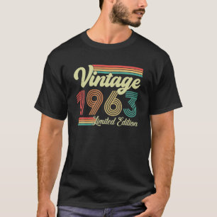 60 år gammal Vintage 1963 född 1963 60 T Shirt