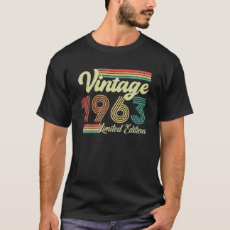 60 år gammal Vintage 1963 född 1963 60 T Shirt