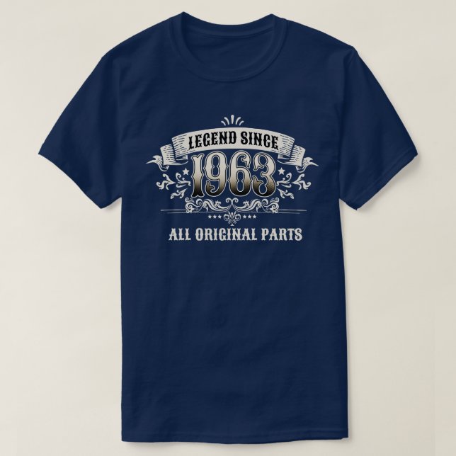 60 år gammalLegendSedan 1963 60:e födelsedagen T Shirt (Design framsida)