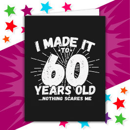 60 år gammalt Sarkastic Meme Funny 60:e födelsedag Kort
