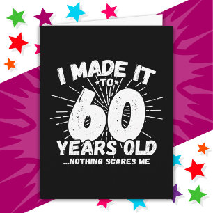 60 år gammalt Sarkastic Meme Funny 60:e födelsedag Kort