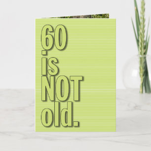 60 ÄR INTE ETT GREETING-KORT KORT