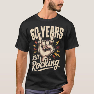 60 år och fortfarande rockar 60-årsdag rolig 60 t shirt