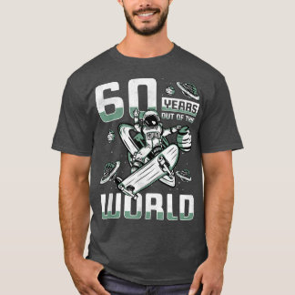 60 år ut ur denna värld, 60 Skater på födelsedagen T Shirt