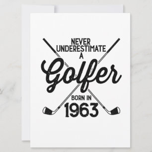 60-årig golfspelare golfar 1963 golfspelare 60-års kort
