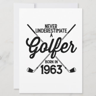 60-årig golfspelare golfar 1963 golfspelare 60-års kort