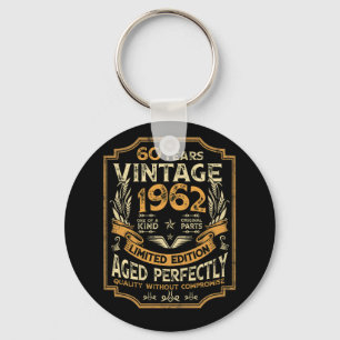 60-årig Vintage 1962 60:e födelsedagen Nyckelring