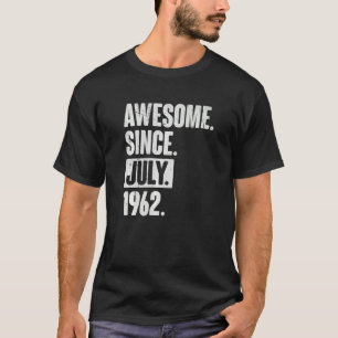 60-åriga 60-årsjubileum Fantastisk sedan juli 1966 T Shirt