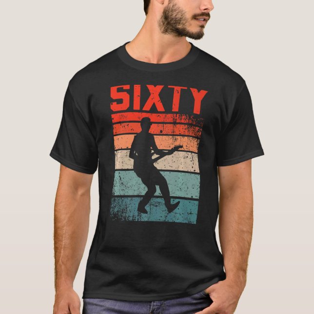 60-åriga 60-dagars Guitar Player Guitar T Shirt (Framsida)