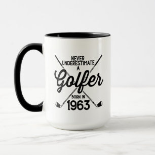 60-åriga Golfer Golfing 1963 Golfer's 60:e Mugg