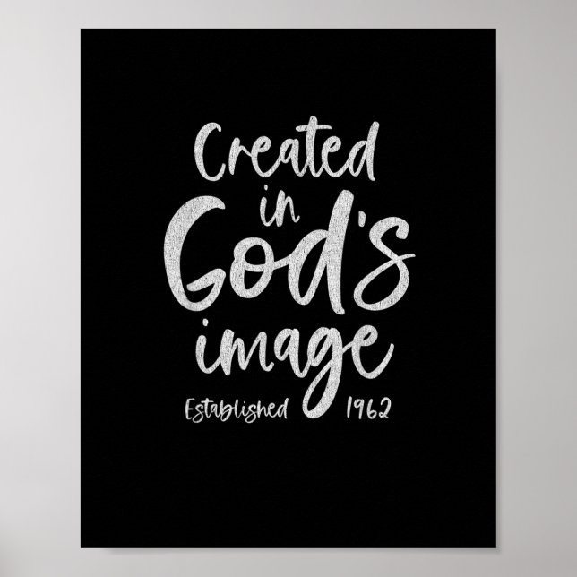 60-åriga kristna Jesus 1962 60:e födelsedagen Poster (Framsidan)