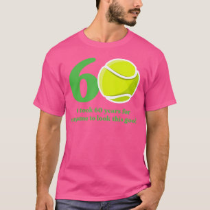 60-åriga tennis Player 60:e födelsedagen T Shirt