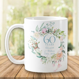 60-års / 75-års jubileum Country Roses-girlang Kaffemugg