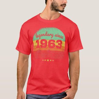 60 års ålder sedan 1963 60 födelsedagar1 t shirt
