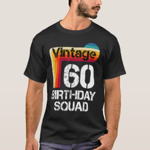 60 ÅRS Åldersdagars Vintage 60:e födelsedagsfamilj T Shirt