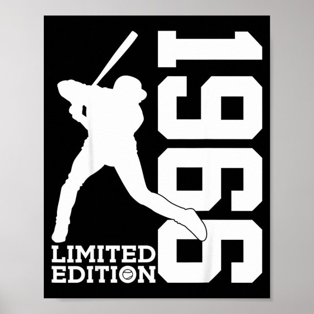60-års Baseball Limited Edition 1966  Poster (Framsidan)