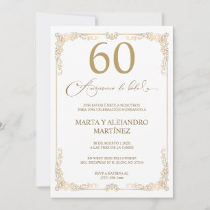 60-års bröllopsjubileum inbjudningar