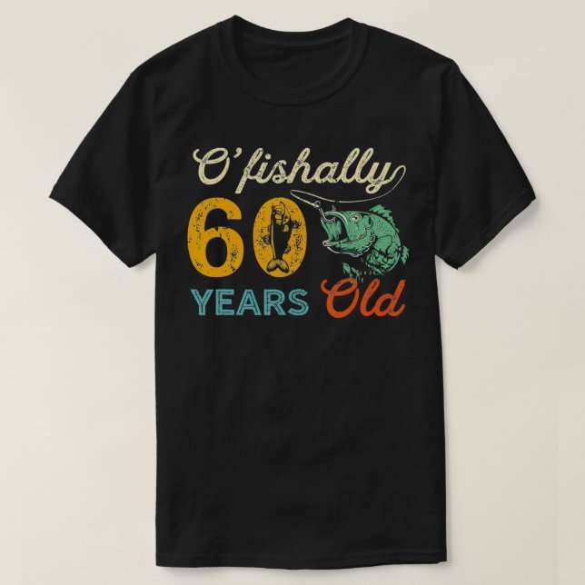 60 års Coola av ungfisk med 60 års ålder T Shirt (Design framsida)