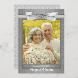 60-års diamantbröllopsfest inbjudningar