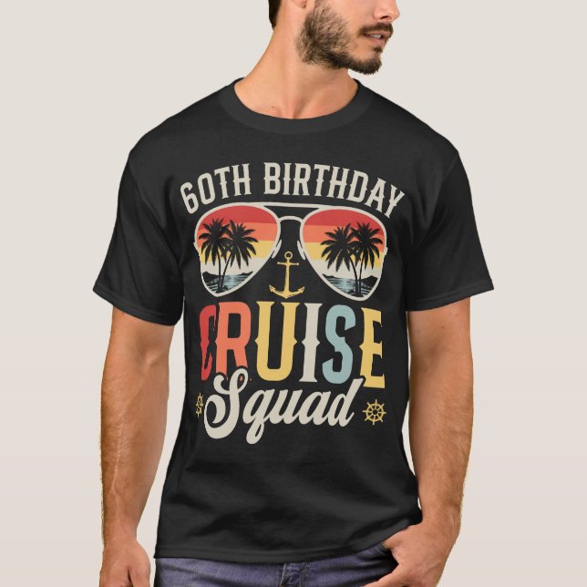 60-års födelsedags kryssning grupp familj matchand t shirt (Framsida)