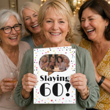 60-års födelsedagsfoto Humor kort