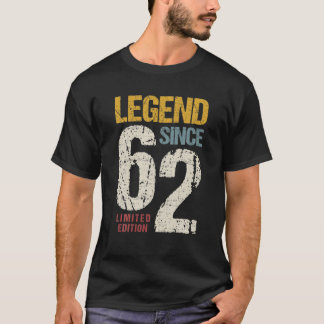 60 års gammal Vintage 1962 60:e födelsedagens Deko T Shirt