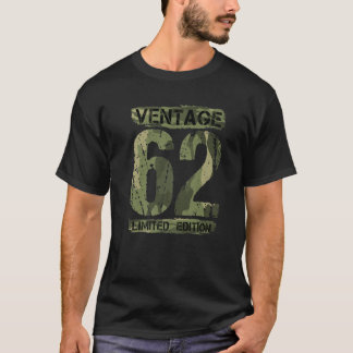 60 års gammal Vintage 1962 60:e födelsedagens Deko T Shirt