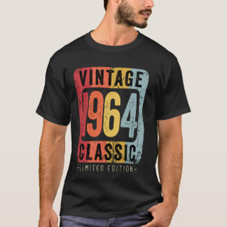60 års gammal Vintage 1964 60:e födelsedagens Deko T Shirt