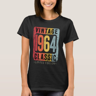 60 års gammal Vintage 1964 60:e födelsedagens Deko T Shirt