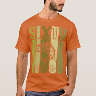 60 års gammalt Walleye-fiske 60:e födelsedagen T Shirt