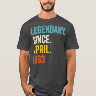 60 års legendary sedan april 1963 60 födelsedagar2 t shirt