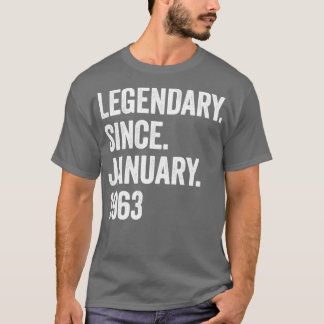 60 års legendary sedan januari 1963 60:e födelseda t shirt