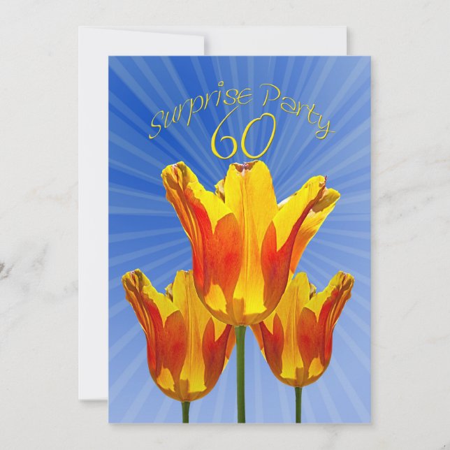 60-års överraskningsfest inbjudan (Framsida)