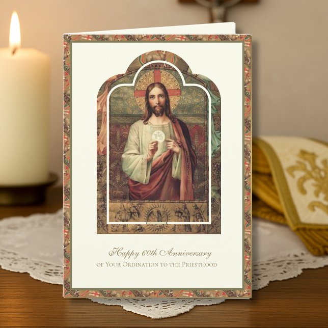 60-ÅRS PRÄSTJUBILEUM KORT (Skapare uppladdad)
