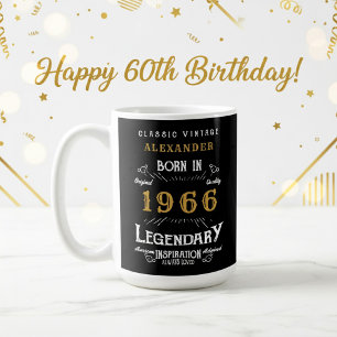 60-årsdag 1966 Legendarisk Retro Kaffemugg
