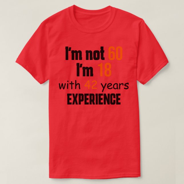 60-årsdag 4 t shirt (Design framsida)