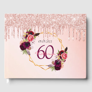 60-årsdag för blommigtarna ro guld gästböcker