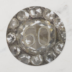 60-årsdag Jubileum Diamantbröllop 60 år Kort