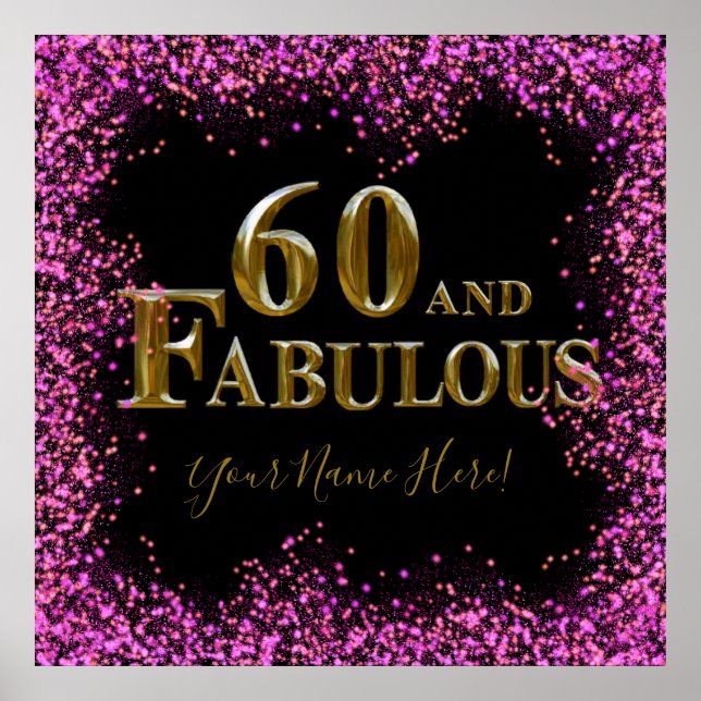 60-årsdag  poster (Framsidan)