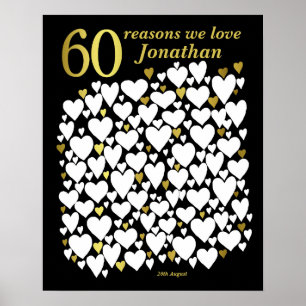 60-årsdag Poster - 60 skäl att vi älskar dig