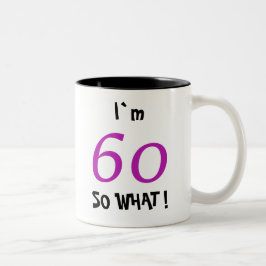 60-årsdag Roligt Motiverande Två-Tonad Mugg