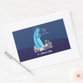 60-årsdagen av Religiösans liv, nuets Rosa, blomma Rektangulärt Klistermärke