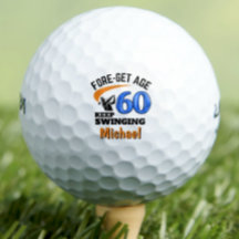 60-årsdagen golf bollar 60 år rolig gåva blå