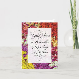 60-årsdagen Hälsning - 60-årsfirandet Helgkort