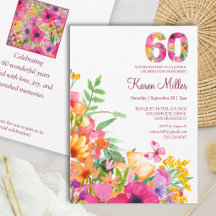 60-årsfirande Elegant Blommig Trädgårdsfest