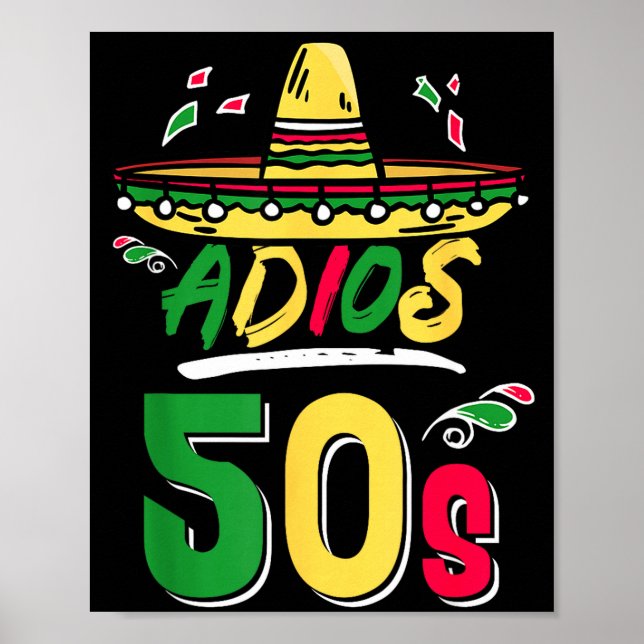 60-årsfirande Mexikansk fest Cinco De Mayo Fiesta  Poster (Framsidan)