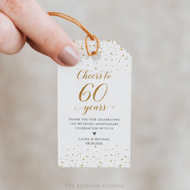 60-årsfirande presentkort - GAC27e Presentetikett (Skapare uppladdad)