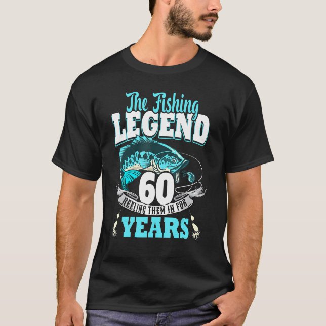 60-årsfiske 60 Åldersfiskare 1963 3 T Shirt (Framsida)