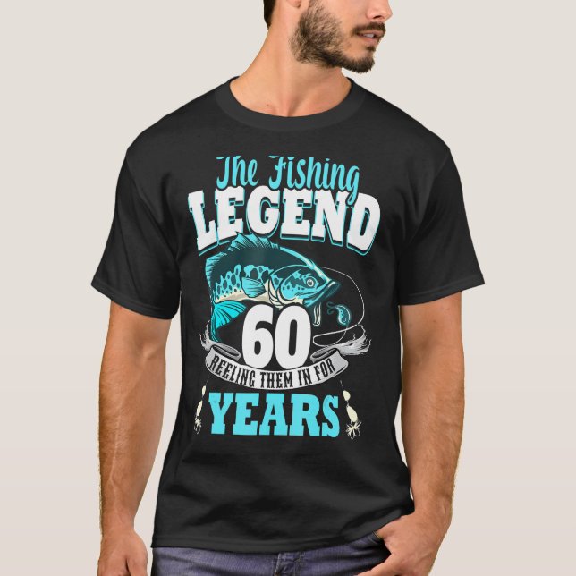 60-årsfiske 60 Åldersfiskare 1963 3 T Shirt (Framsida)